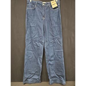 L'AGENCE Clayton High Rise Wide Leg Jeans Denim Salina Blue Size 32 NWT